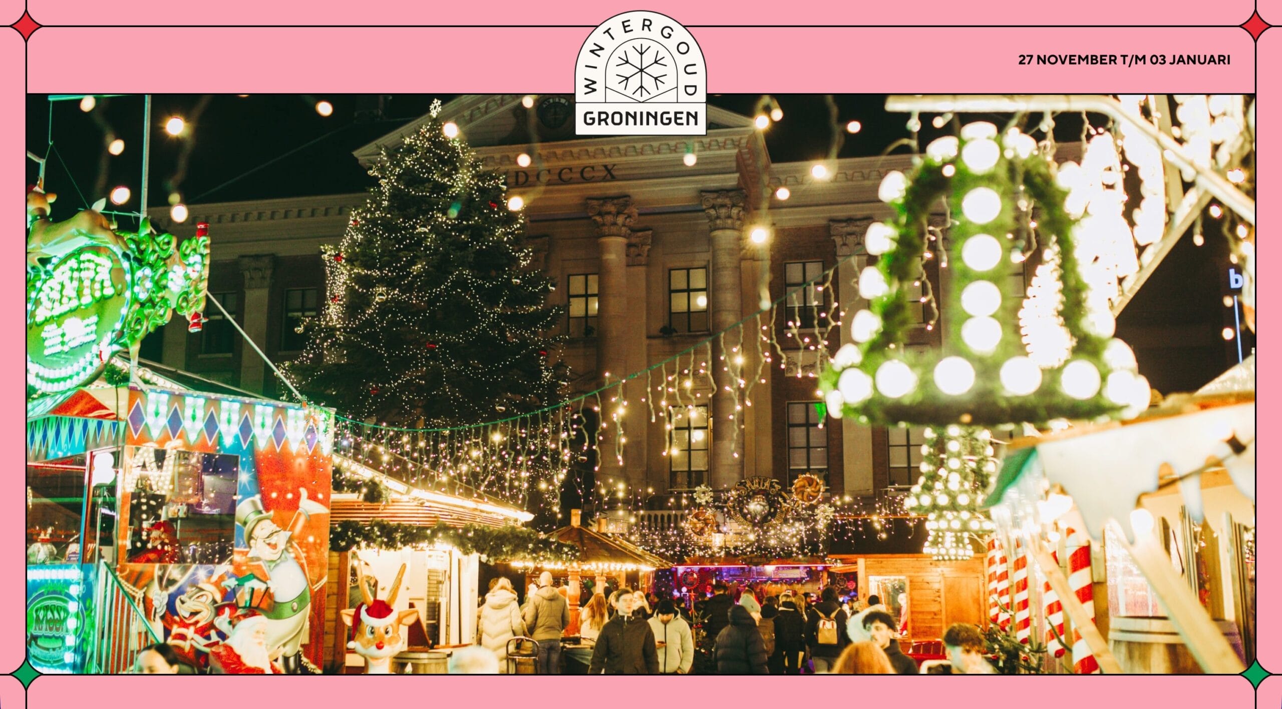 Wintergoud: Weihnachtsmarkt auf dem Grote Markt
